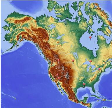 Reljef i vode Sjeverne Amerike