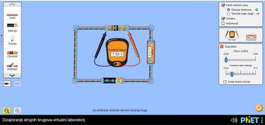 Ohmov zakon za cijeli strujni krug - digitalno istraživanje