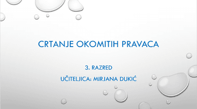 Crtanje okomitih pravaca