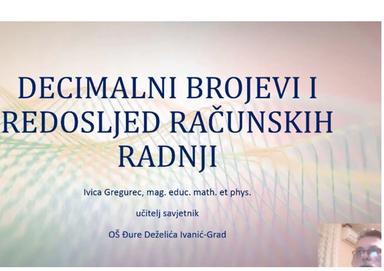 Redoslijed računskih radnji (decimalni brojevi)