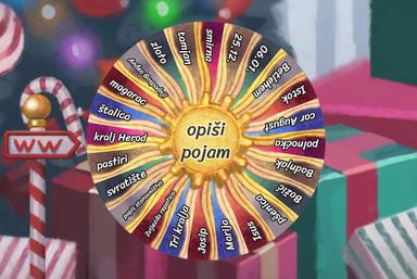 Isusovo rođenje - spin wheel