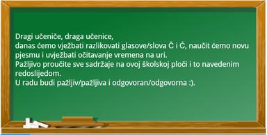 Pišemo, pjevamo, računamo, učimo o vremenu koje prolazi