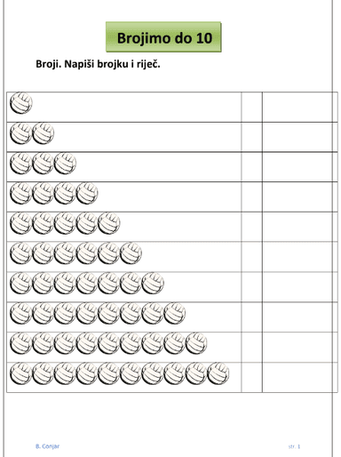 Brojimo do 10