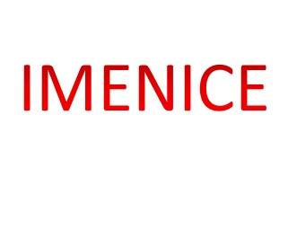 Hrvatski jezik - IMENICE