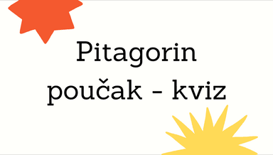 Pitagorin poučak - ponavljanje