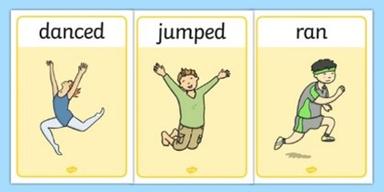 Past Simple Regular & Irregular Verbs - matching game 1