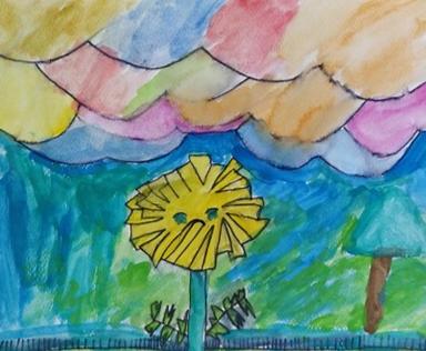 Plesna haljina žutog maslačka