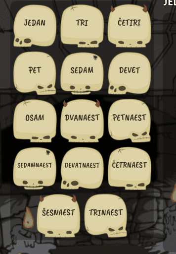 JEDNOZNAMENKASTI I DVOZNAMENKASTI BROJEVI