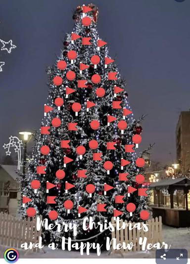 Making  Christmas cards 