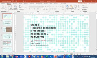Linearna jednadžba IV