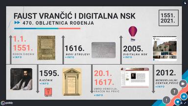 Tema: Uporaba stečenih znanja - Faust Vrančić i Digitalna NSK (KIMOO, 8. razred)