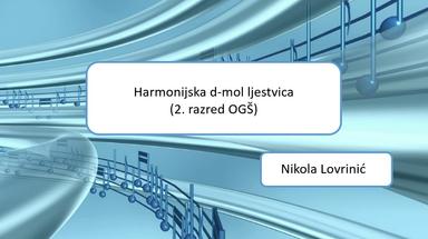 Harmonijska d-mol ljestvica (2. razred OGŠ)
