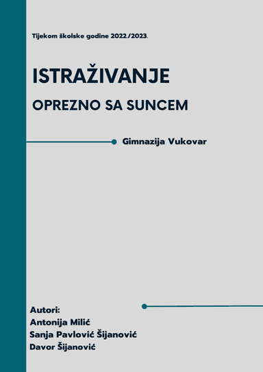 ISTRAŽIVANJE - Oprezno sa Suncem