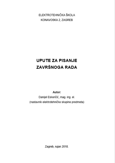 Upute za pisanje završnih radova