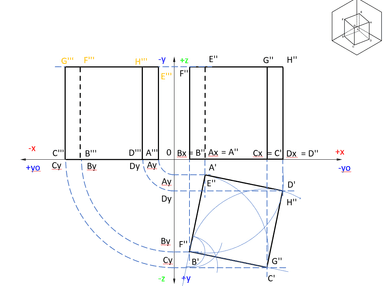 Nacrtna geometrija - projiciranje geometrijskog tijela