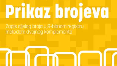 Zapis cijelog broja u 8-bitnom registru u dvokomplementnom obliku