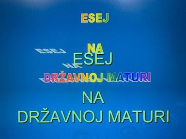 Esej na državnoj maturi HJ