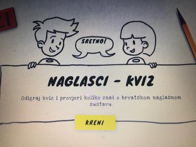 Naglasci - kviz i igra