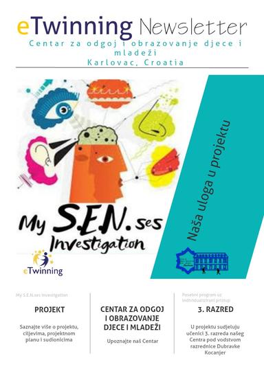 eTwinning projekt "My S.E.N.ses investigation"