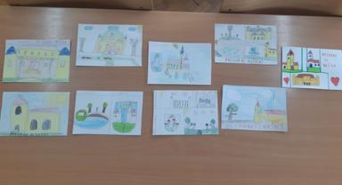 Pisanje razglednice, 2.r