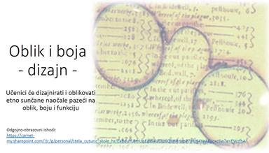 Likovna kultura za 8. razred, Tema: Oblik i boja, dizajn