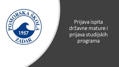 Upute za prijavu državne mature i prijavu studijskih programa