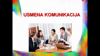 Priprema za 1 nastavni sat iz predmeta Komunikacijsko prezentacijske vještine - Usmena komunikacija