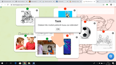 Moji darovi za Isusa- digitalna igra