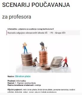 Scenarij poučavanja obračun plaće