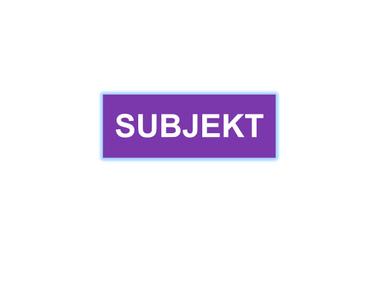 Subjekt