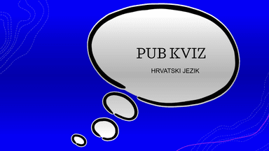 Pub kviz iz hrvatskoga jezika