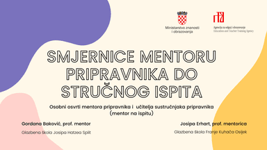 Priručnik za mentore pripravniku do stručnog ispita - glazbene škole 