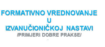 IFormativno vrednovanje u izvanučioničkoj nastavi