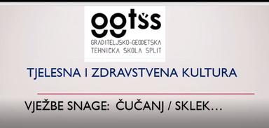 Trening snage u nastavi Tzk - ''Čučanj - sklek''