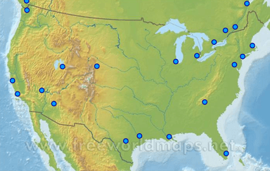 Gradovi SAD-a i Kanade