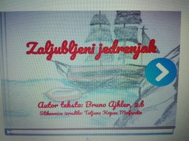  "Zaljubljeni jedrenjak" - priča, slikovnica