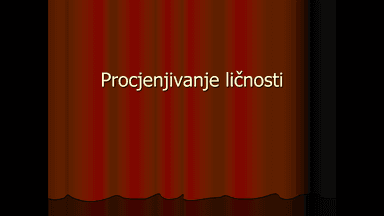 Procjenjivanje ličnosti