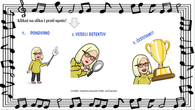 Ponavljanje nota- interaktivno