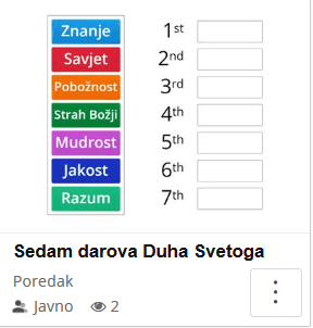 Sedam darova Duha Svetoga
