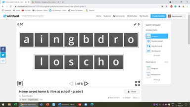 Home sweet home & I live at school