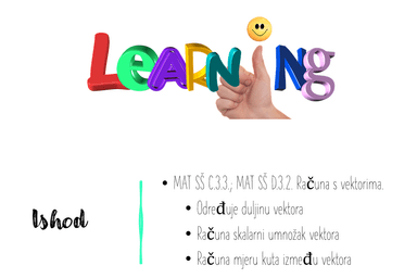 SKALARNI PRODUKT VEKTORA