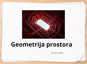 Izrada online knjige - Geometrija prostora
