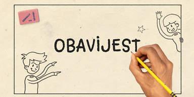 Obavijest - učenje novog sadržaja