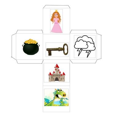 Bila jednom jedna... - stvaranje priče prema poticaju  (kockica pričalica)