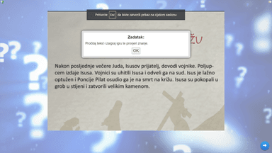 Isus raspet na križu 1.r  OŠ KV-vrednovanje