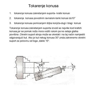 Tokarenje konusa-vježba