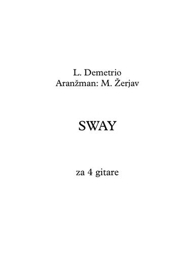 L. Demetrio - Sway (aranžman za 4 gitare)