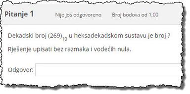 Zadaci iz brojevnih sustava za sustav Moodle (Loomen)