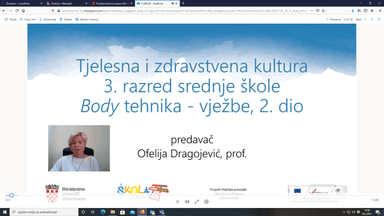 Video lekcija - body tehnika 2 dio