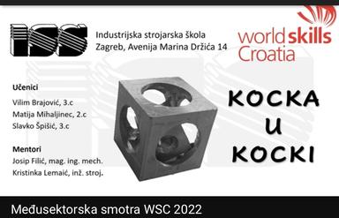 Izrada aluminijskog privjeska "Kocka u kocki" uz upute za izradu u elaboratu i video sadržaju